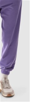 Dámske teplákové nohavice typu jogger - fialové 9