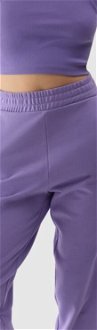 Dámske teplákové nohavice typu jogger - fialové 5