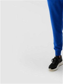 Dámske teplákové nohavice typu jogger - kobaltovo modré 8