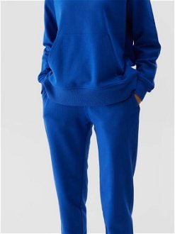 Dámske teplákové nohavice typu jogger - kobaltovo modré 5