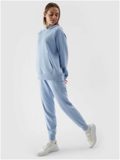 Dámske teplákové nohavice typu jogger - modré 2
