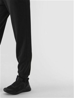 Dámske teplákové nohavice typu jogger s prísadou modalu - čierne 9