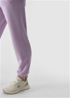 Dámske teplákové nohavice typu jogger s prísadou modalu - svetlofialové 9