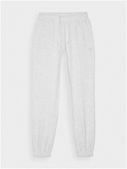 Dámske teplákové nohavice typu jogger - šedé