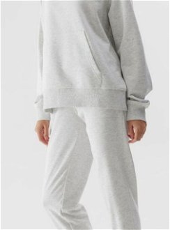 Dámske teplákové nohavice typu jogger - šedé 5