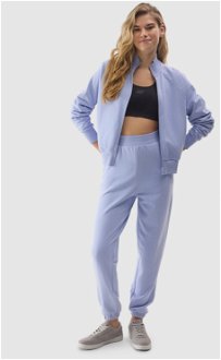 Dámske teplákové nohavice typu jogger z organickej bavlny - modré