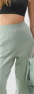 Dámske teplákové nohavice typu jogger z organickej bavlny - zelené 5