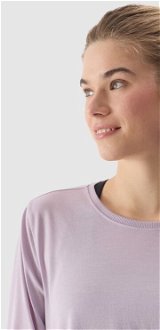 Dámske tričko na jogu s dlhým rukávom z prísadou modalu - fialové 6