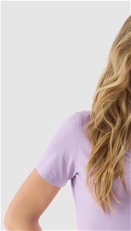 Dámske tričko z organickej bavlny bez potlače - fialové 6