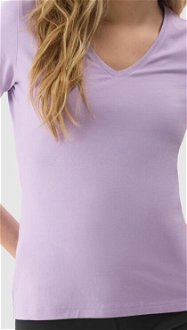Dámske tričko z organickej bavlny bez potlače - fialové 5