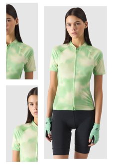 Dámsky rozopínateľný cyklistický dres - zelený 4