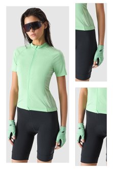 Dámsky rozopínateľný cyklistický dres - zelený 3