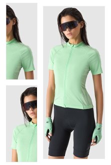 Dámsky rozopínateľný cyklistický dres - zelený 4