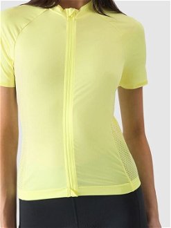 Dámsky rozopínateľný cyklistický dres - žltý 5