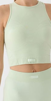 Dámsky rýchloschnúci tréningový slim crop top - tyrkysový 5