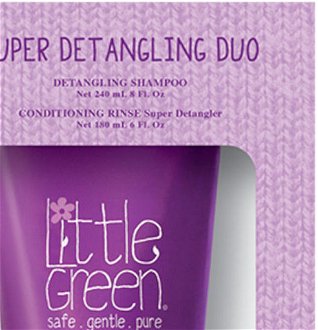 Darčeková sada na rozčesávanie vlasov pre deti Little Green Super Detangling Duo (0169956) + darček zadarmo 7