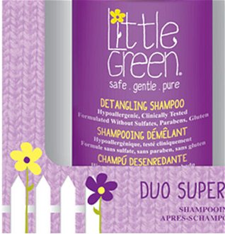 Darčeková sada na rozčesávanie vlasov pre deti Little Green Super Detangling Duo (0169956) + darček zadarmo 8