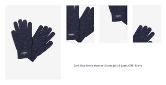 Dark Blue Men's Heather Gloves Jack & Jones Cliff - Men's 1