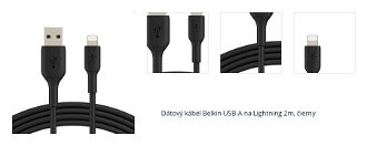 Dátový kábel Belkin USB-A na Lightning 2m, čierny 1