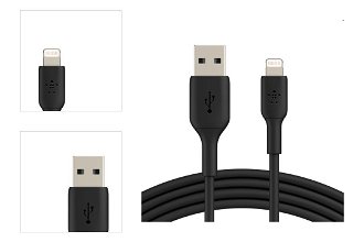 Dátový kábel Belkin USB-A na Lightning 2m, čierny 4