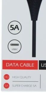 Dátový kábel Swissten USB / USB-C 1,5 M a s podporou super rýchlonabíjania 5A, čierny 8