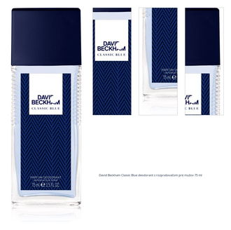 David Beckham Classic Blue deodorant s rozprašovačom pre mužov 75 ml 1