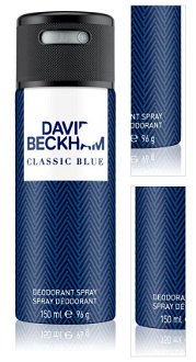 David Beckham Classic Blue dezodorant v spreji pre mužov 150 ml 3