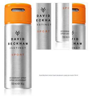 David Beckham Instinct Sport dezodorant v spreji pre mužov 150 ml 1