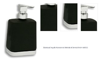 Dávkovač mydla Novaservis Metalia 4 čierna/chróm 6450.5 1