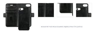 dbramante1928 - Puzdro Monaco kompatibilné s MagSafe pre iPhone 14 Pro, pacific blue 1