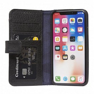 Decoded puzdro Leather Card Wallet pre iPhone XS/X - Black