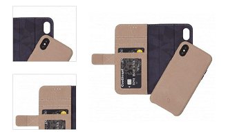 Decoded puzdro Leather Detachable Wallet pre iPhone XS/X - Naturel 4