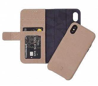 Decoded puzdro Leather Detachable Wallet pre iPhone XS/X - Naturel 2