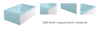DEEP PLAIN 110,panel čelní,P,110x36cm,B 1