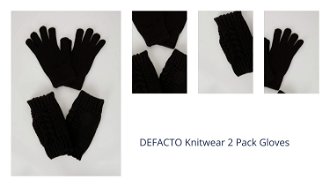 DEFACTO Knitwear 2 Pack Gloves 1