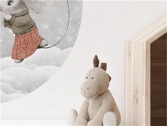 Nálepka na stenu - Krajina snov - Myšky s balónikmi veľkosť: L 9