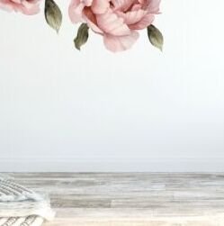DEKORACJAN Nálepka na stenu - kvety Pivonky staroružové Velikost: M, laminát: žádný 9