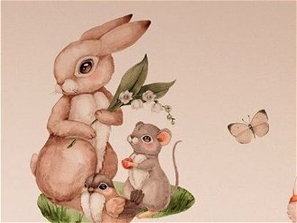 DEKORACJAN Nálepka na stenu - Zvieratká z malebného lesa 6