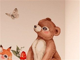 DEKORACJAN Nálepka na stenu - Zvieratká z malebného lesa 7