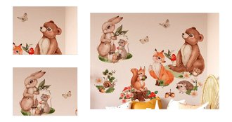 Nálepka na stenu - Zvieratká z malebného lesa 4