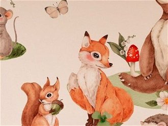DEKORACJAN Nálepka na stenu - Zvieratká z malebného lesa 5