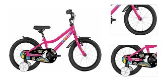 DEMA Drobec Pink 16" Detský bicykel 3
