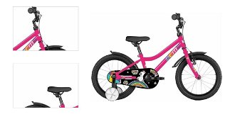 DEMA Drobec Pink 16" Detský bicykel 4