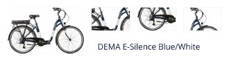 DEMA E-Silence Sunrace RDM41 8SPD 1x7 Blue/White 1