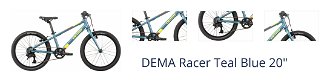 DEMA Racer Teal Blue 20" Detský bicykel 1