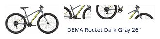 DEMA Rocket Dark Gray 26" Detský bicykel 1
