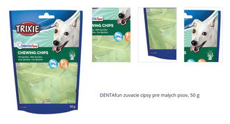 DENTAfun zuvacie cipsy pre malych psov, 50 g 1