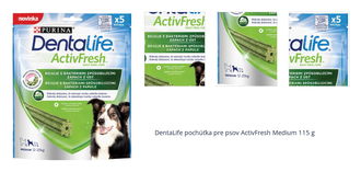 DentaLife pochúťka pre psov ActivFresh Medium 115 g 1