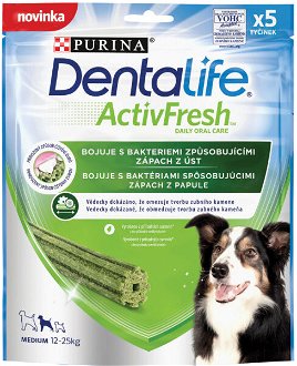 DentaLife pochúťka pre psov ActivFresh Medium 115 g