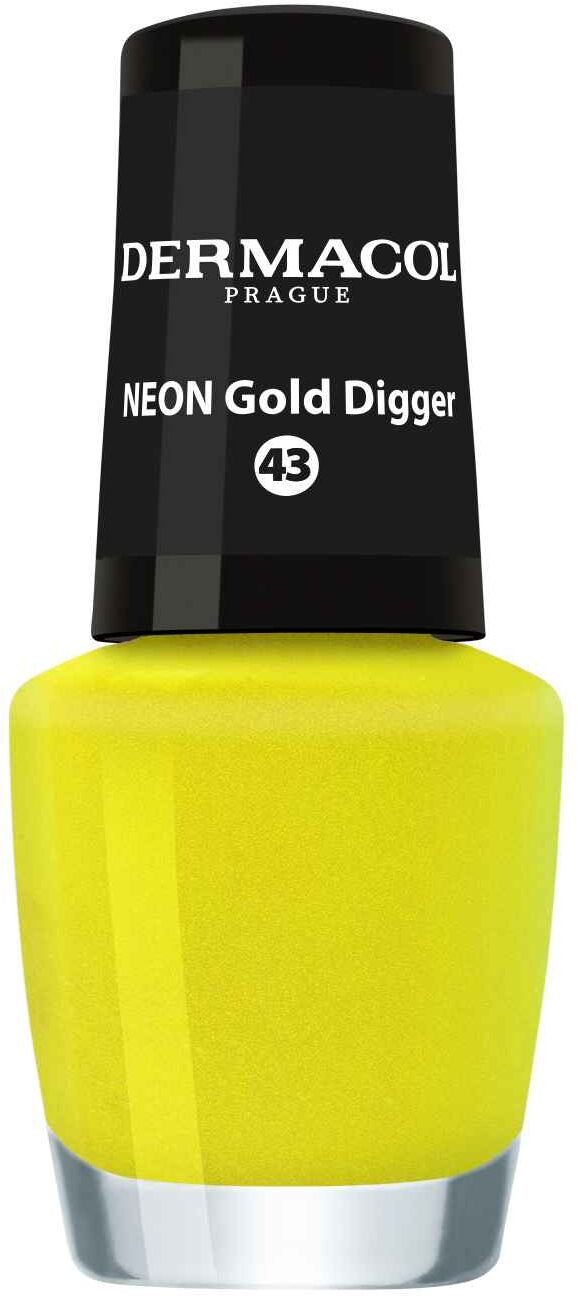 Dermacol Lak na nechty Neon Gold Digger č.43